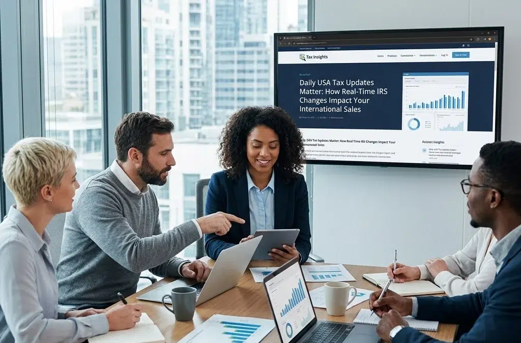 Daily USA Tax Updates Matter: How Real-Time IRS Changes Impact Your International Sales