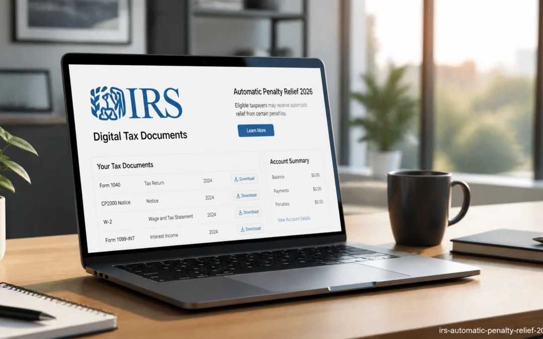 IRS Rolls Out Automatic Penalty Relief & Expanded Business Tax Account: What International Sellers Need to Know (July 2026)